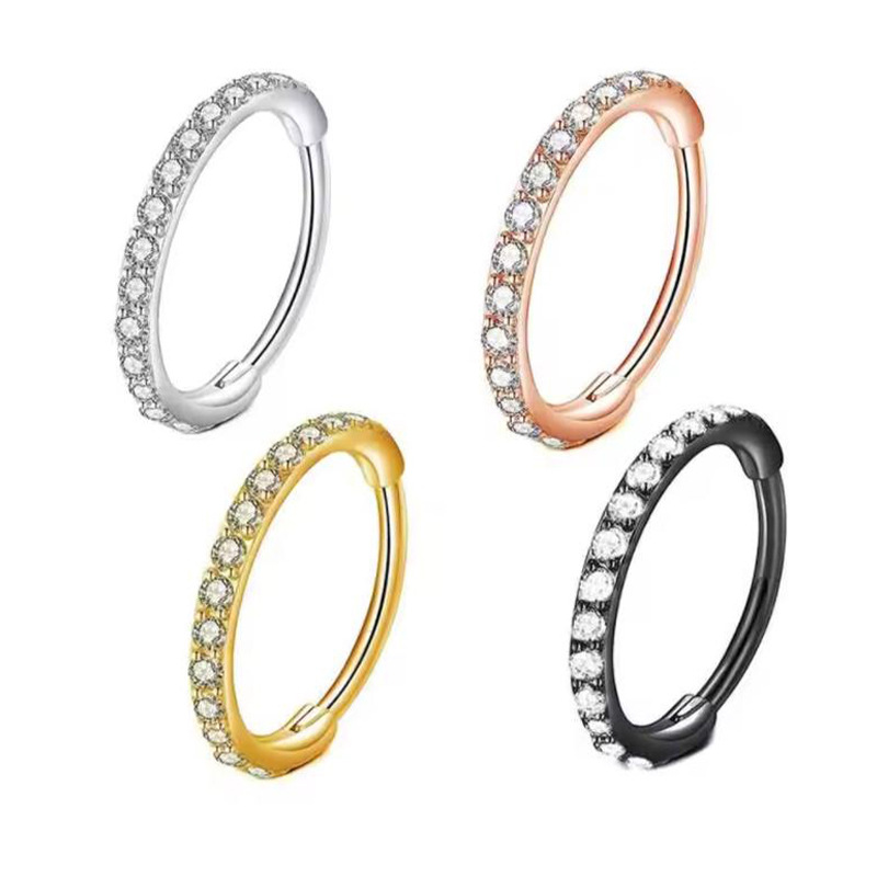 Body Jewelry Nose - Aro de Nariz Transparente de 16G