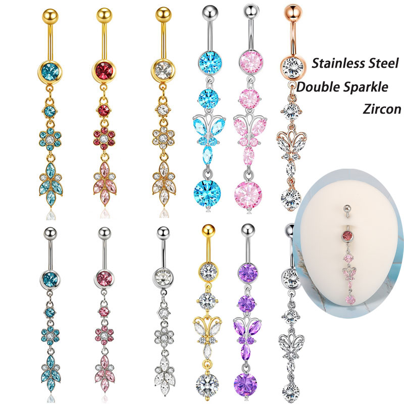 Body Jewelry Co - 1 ud. Anillos colgantes para ombligo