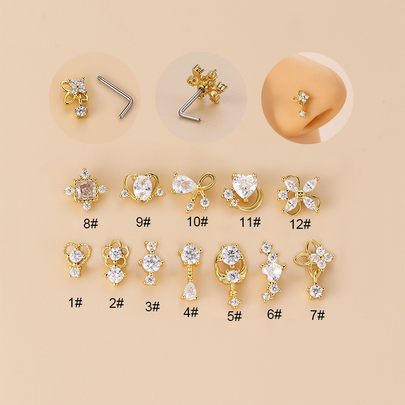 Body Jewelry Nose - Piercing de Nariz en Forma de