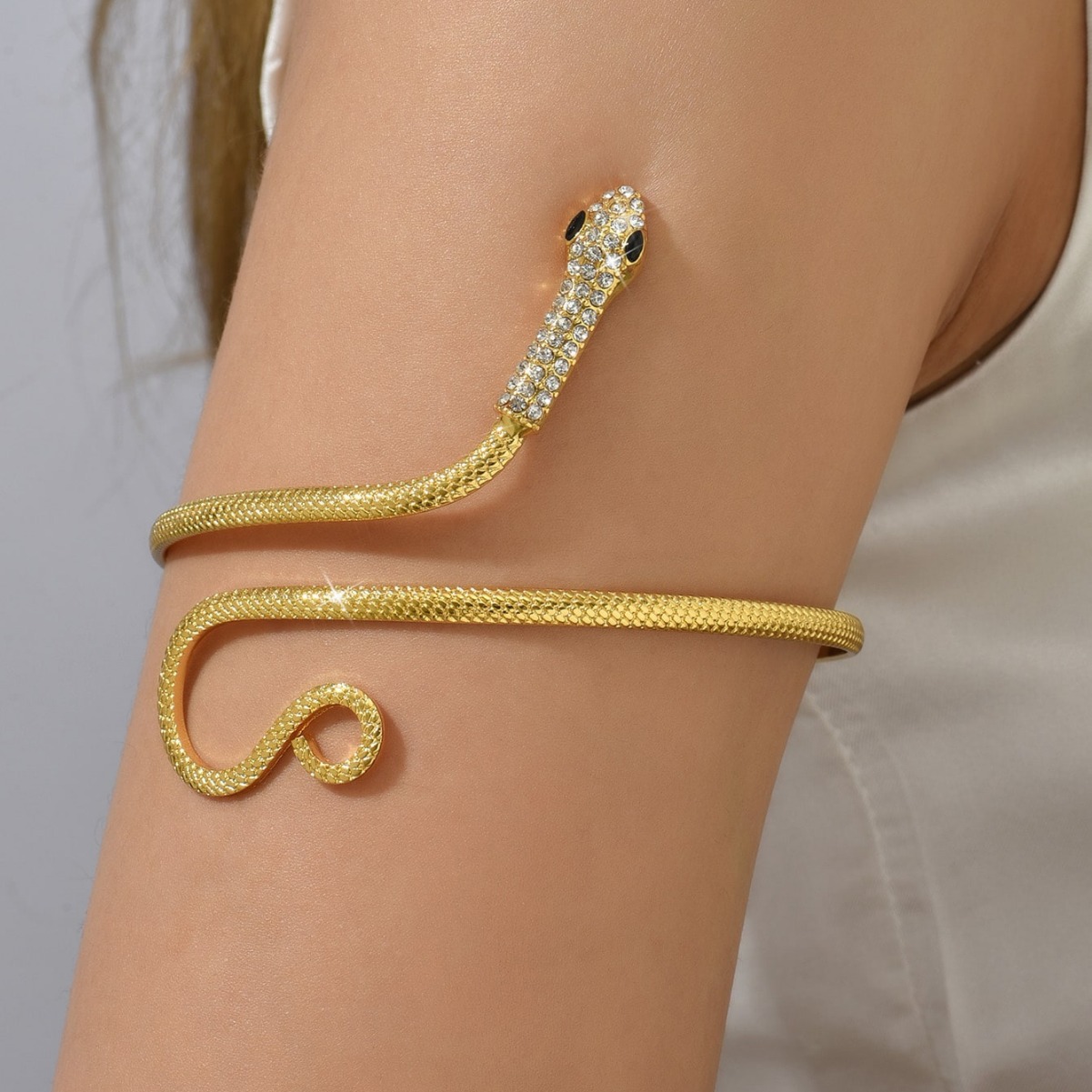 Body Jewelry High End - Brazalete de cobre de serpiente de