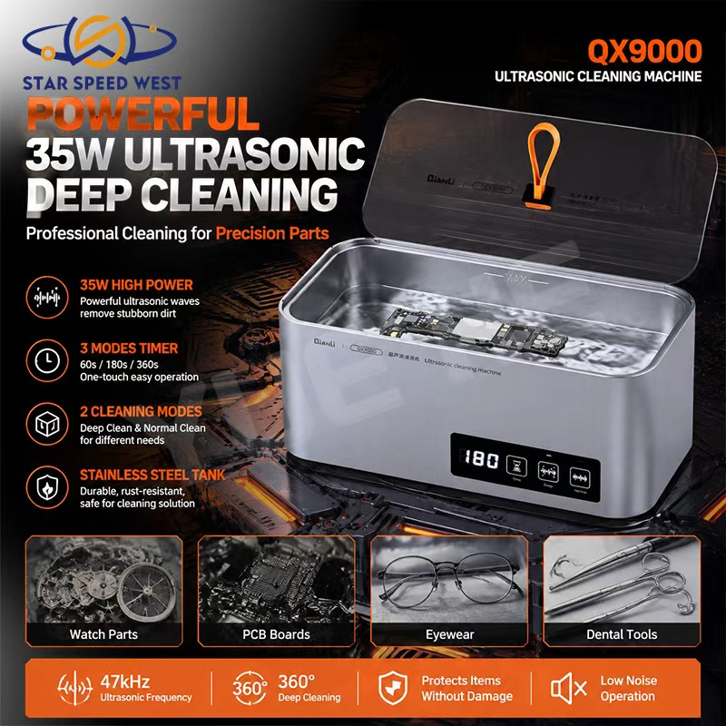 Body Jewelry Cleaner - Limpiador Ultrasónico QIANLI QX9000 35W 47kHz