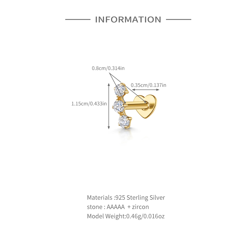 AIDE-pendiente Piercing de hél - Body Jewelry Flat Back reseña y precio