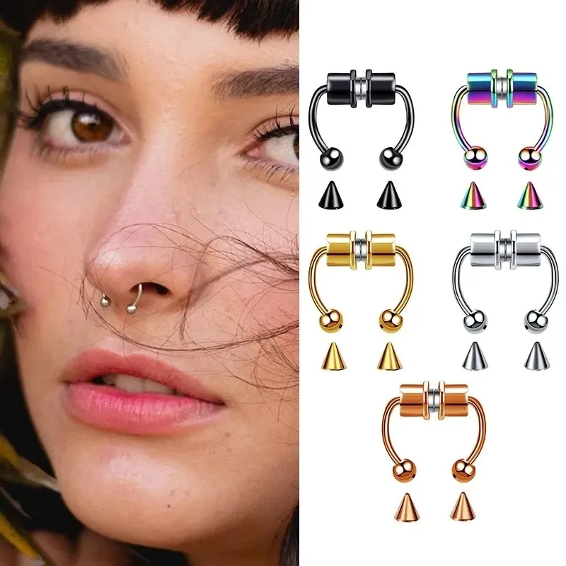 Anillos magnéticos falsos para - Body Jewelry Nose reseña y precio