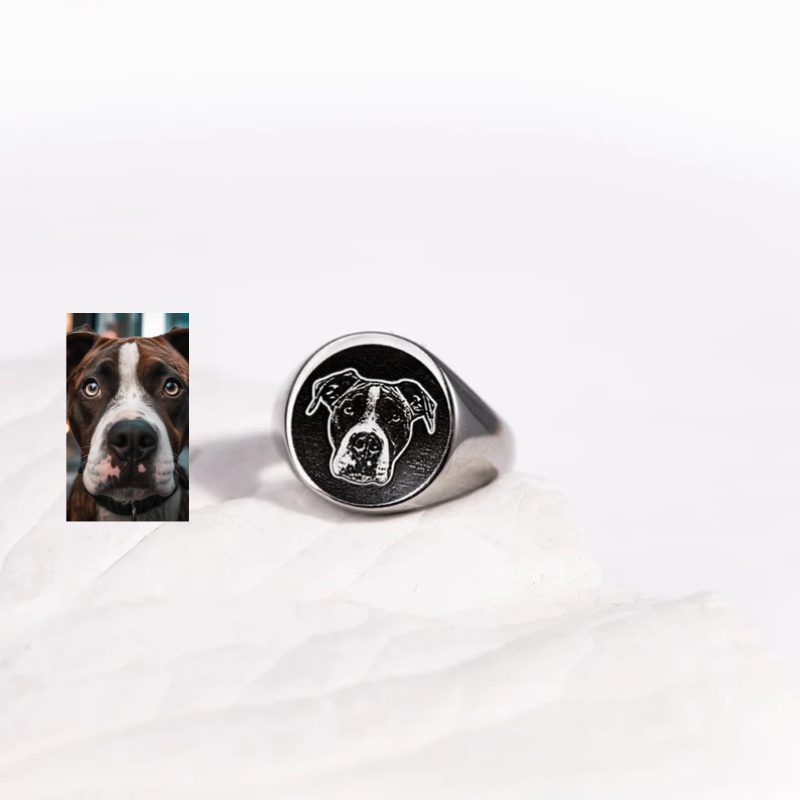 Anillo de sello con foto graba - Body Jewelry Wholesale reseña y precio