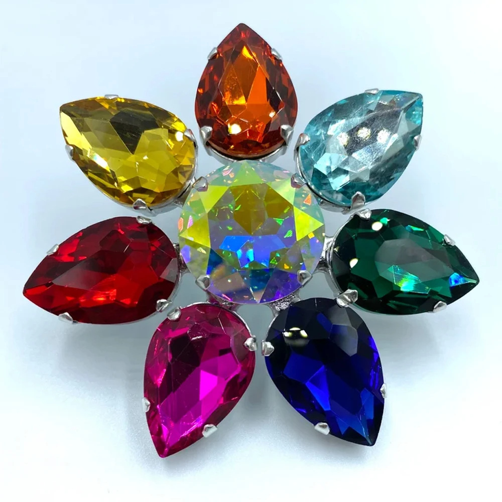 Stonefans broches de flores br - Body Jewelry Dubai reseña y precio