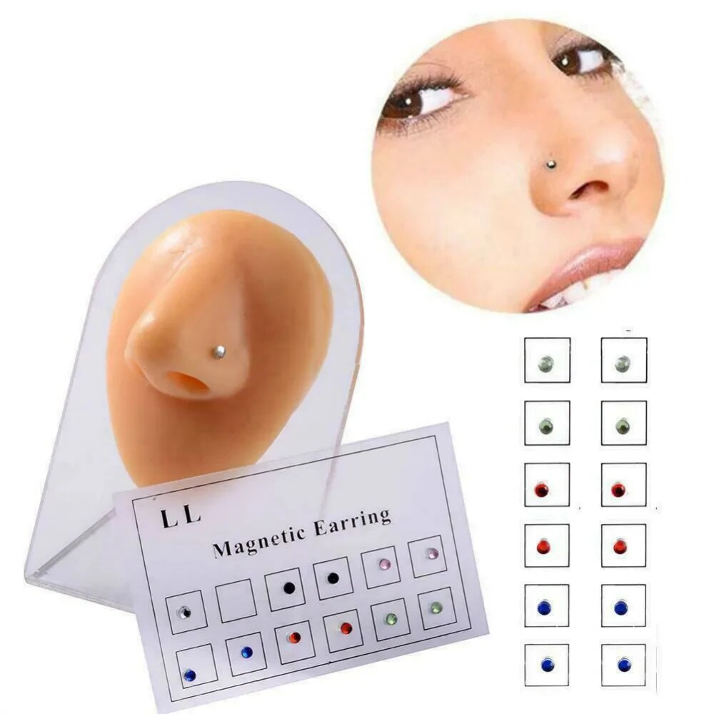 12 uds/tarjeta tramposo falso  - Body Jewelry Nose reseña y precio