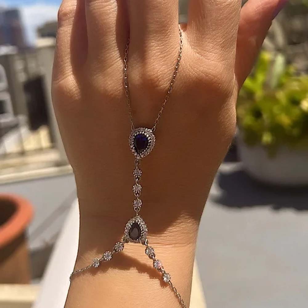Stonefans-joyería de mano azul - Body Jewelry Dubai reseña y precio