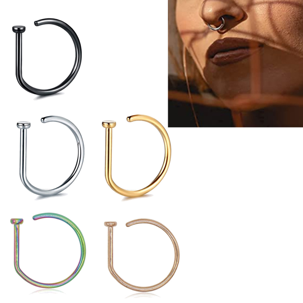 Anillos de nariz falsos para h - Body Jewelry Nose reseña y precio