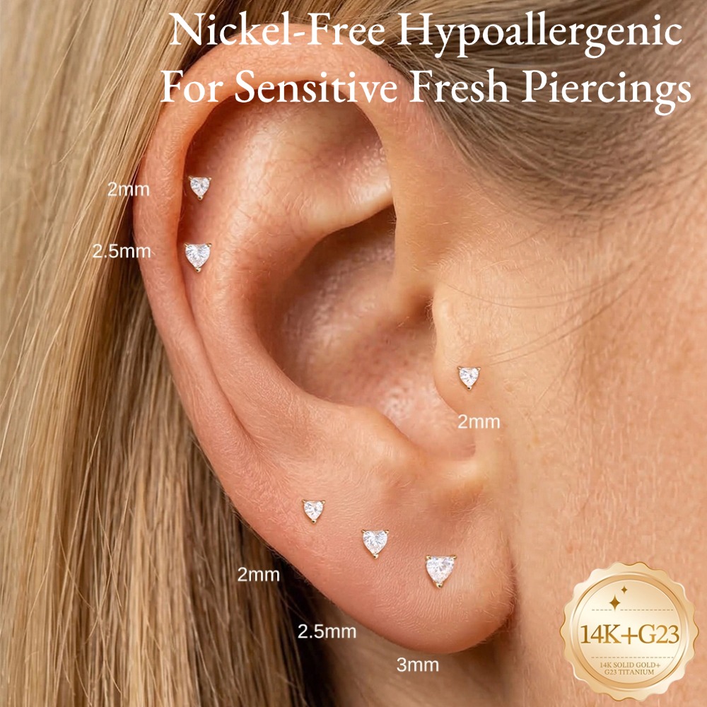 DIeSchein Pendientes de Oro Só - Body Jewelry Flat Back reseña y precio