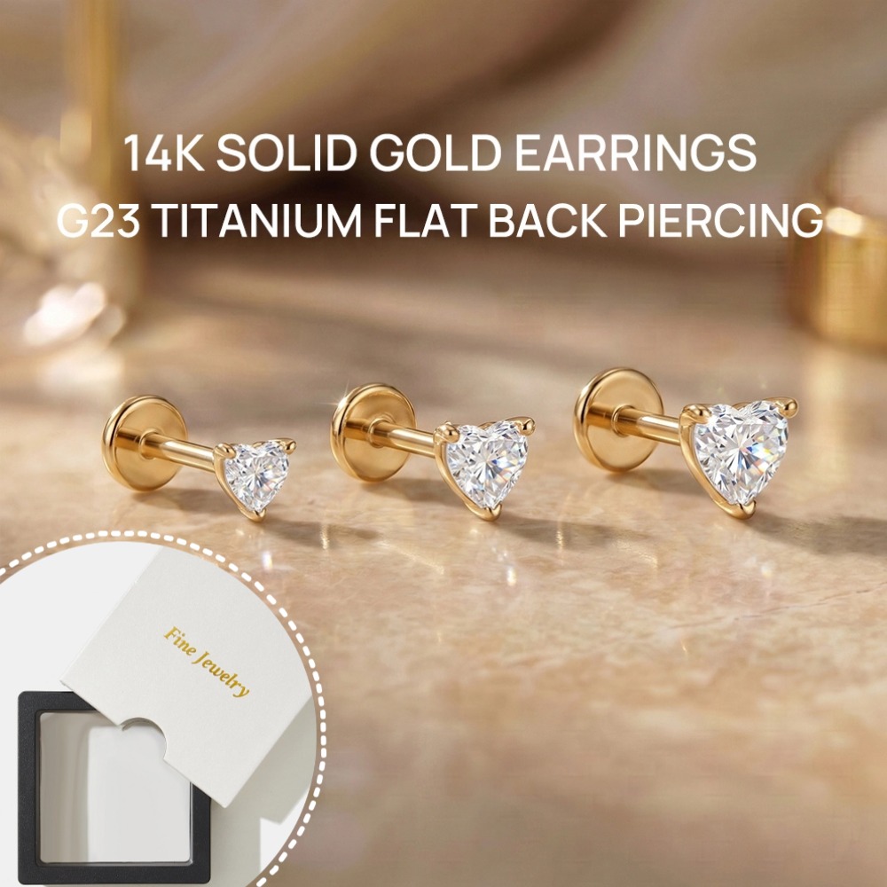 DIeSchein Pendientes de Oro Só - Body Jewelry Flat Back reseña y precio