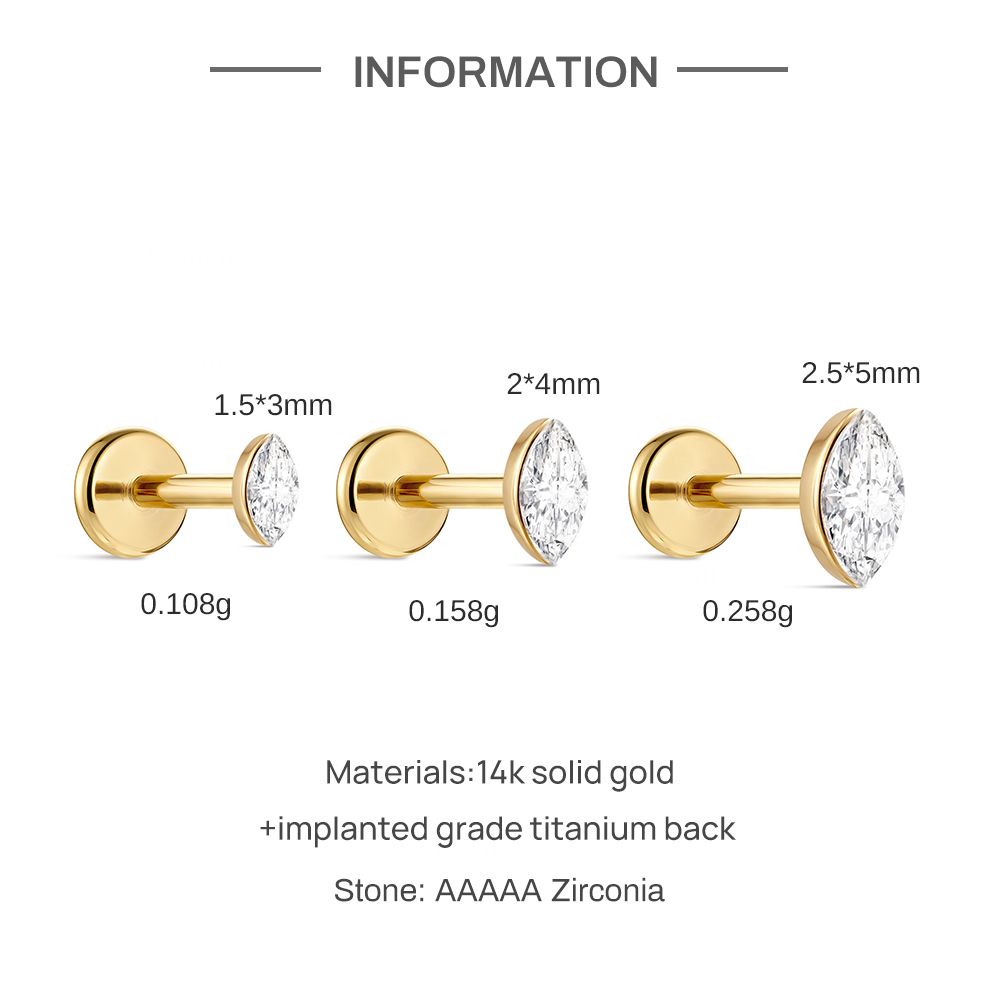 CANNER 1 ud. Pendiente de tuer - Body Jewelry Flat Back reseña y precio