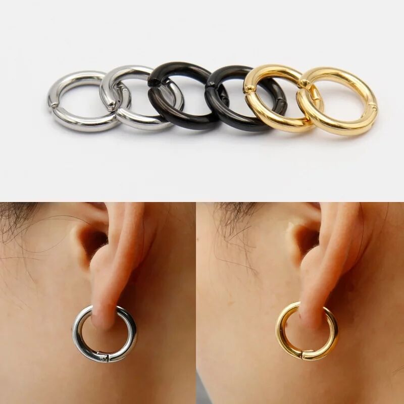 2/6 Uds. Pendientes de aro Hug - Body Jewelry Tunnels reseña y precio