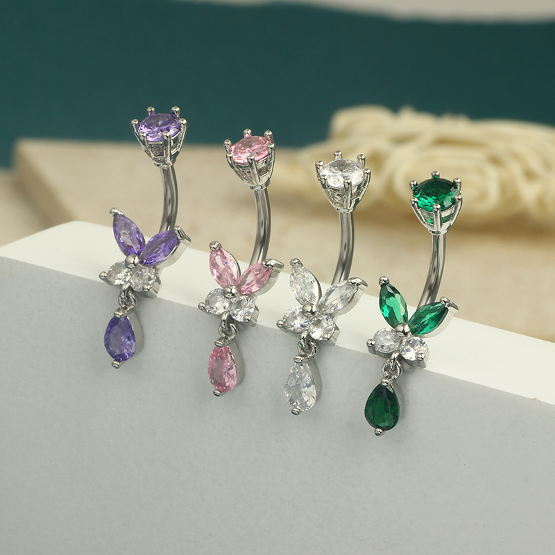 Anillos de ombligo de mariposa - Body Jewelry Co reseña y precio