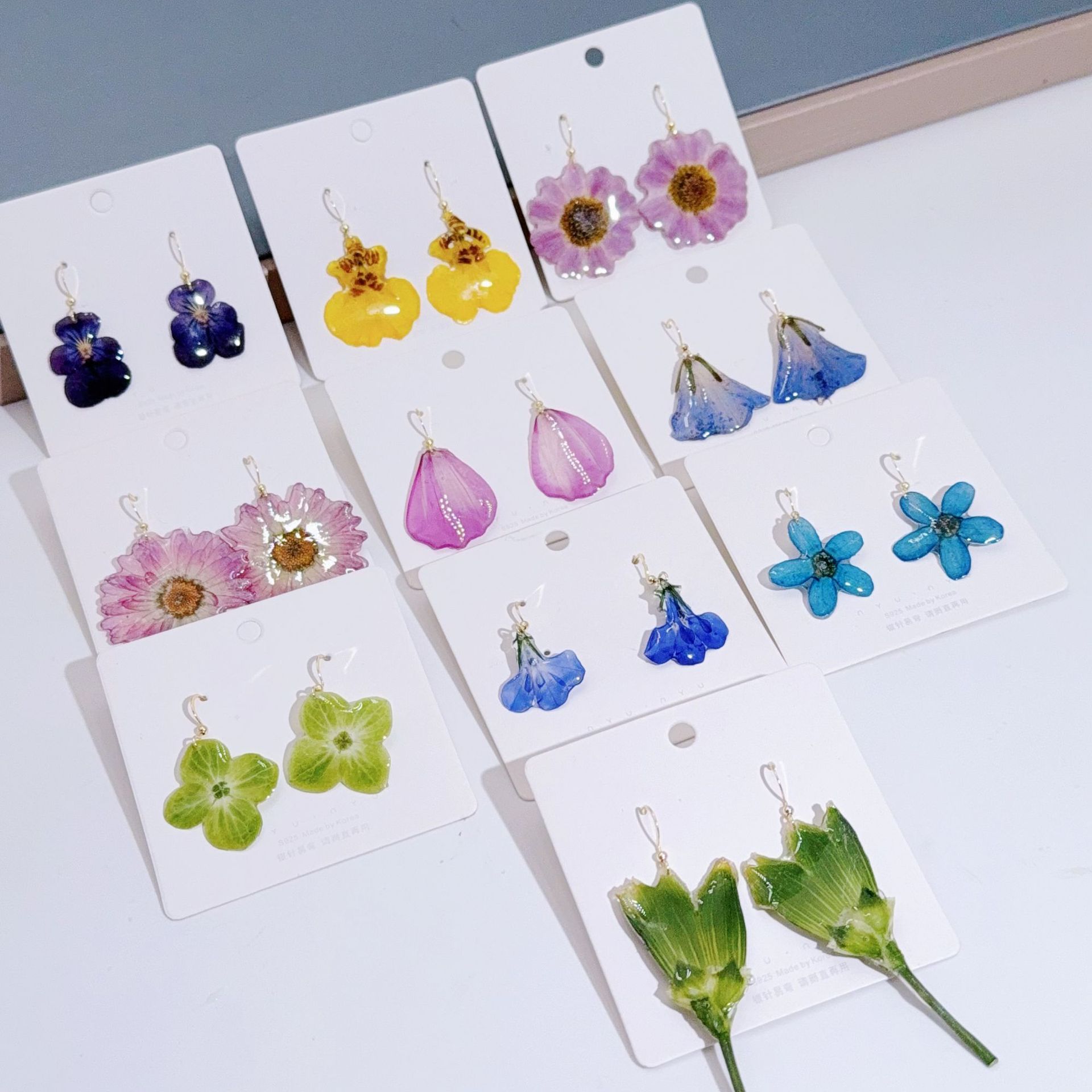 Pendientes de Flores Naturales - Body Jewelry Wholesale reseña y precio