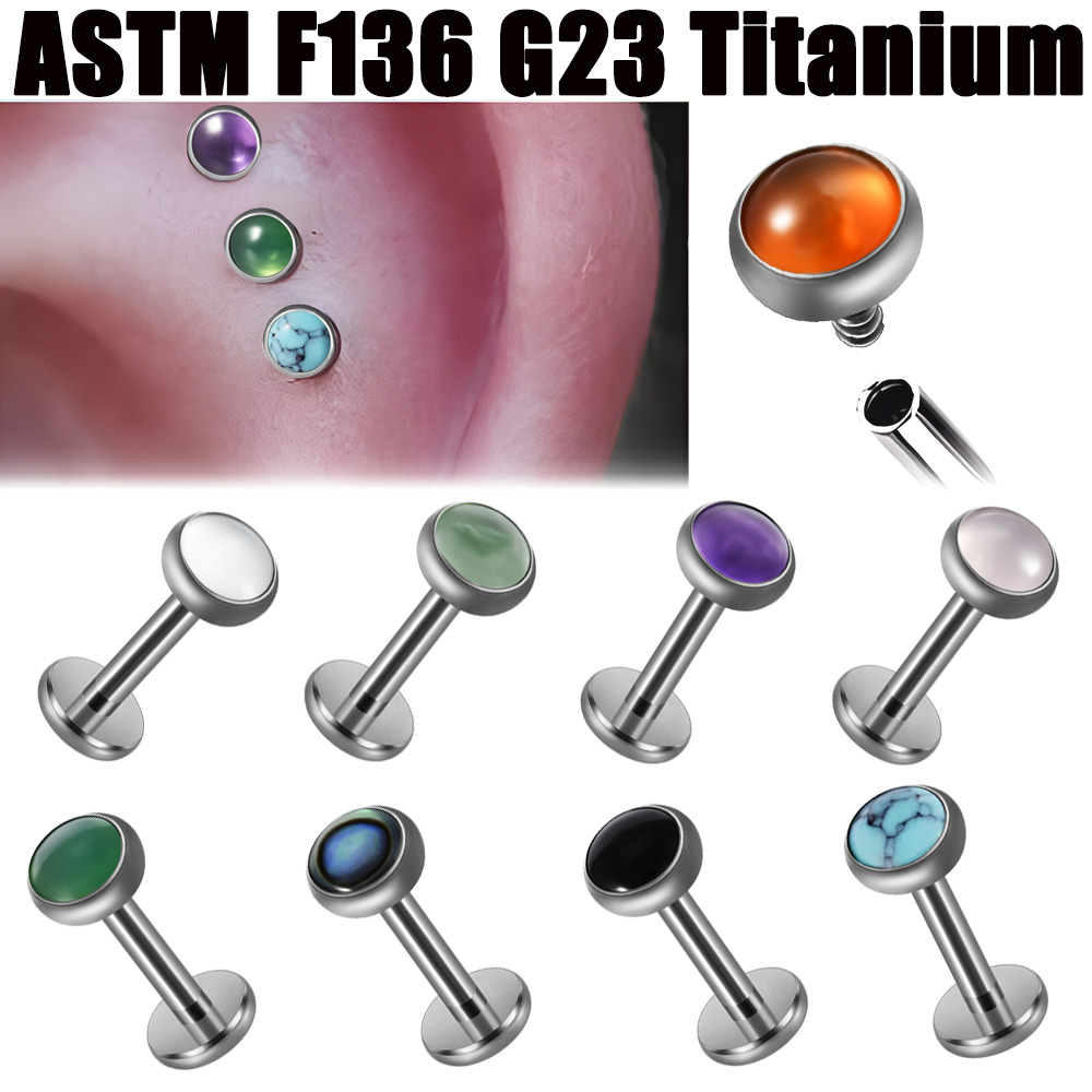 1 unidad 16g G23 cristal de ti - Body Jewelry Flat Back reseña y precio