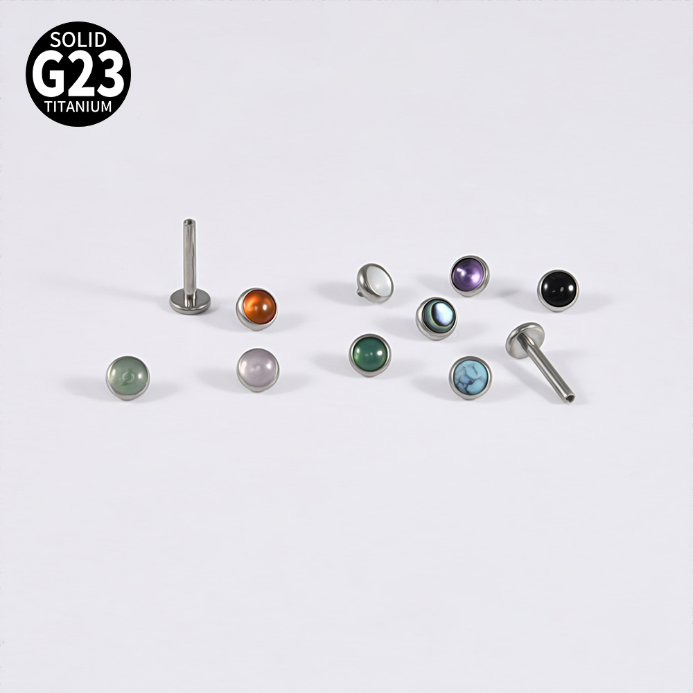 1 unidad 16g G23 cristal de ti - Body Jewelry Flat Back reseña y precio