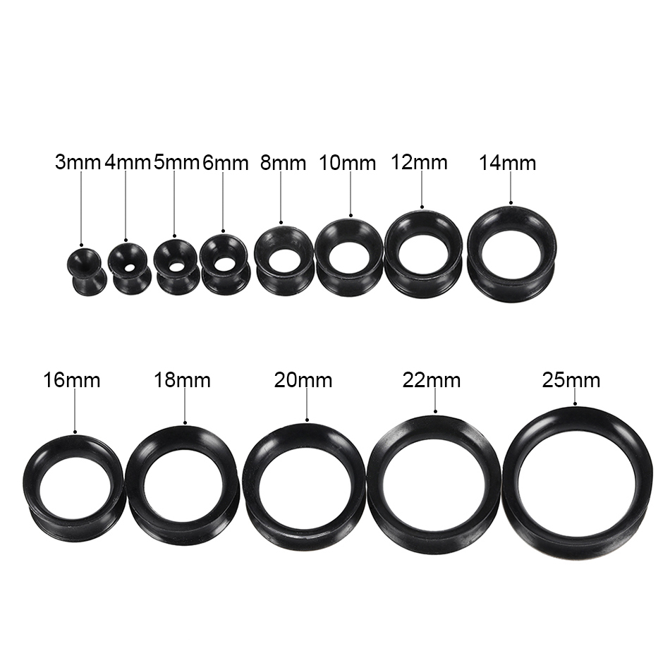 30 unids/lote de silicona Flex - Body Jewelry Gauges reseña y precio