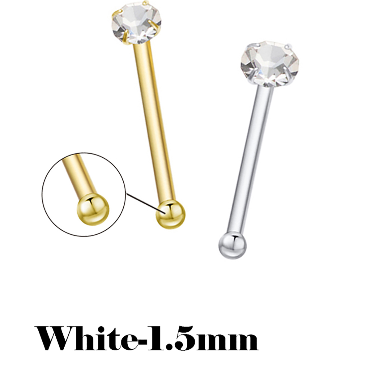 Tachuelas de nariz de Plata de - Body Jewelry La reseña y precio