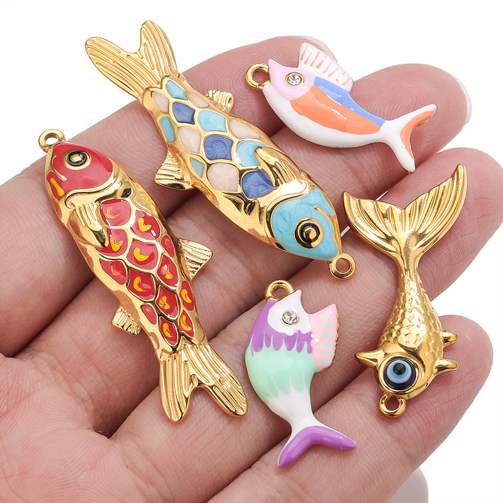 2-3 uds. De dijes de pez esmal - Body Jewelry Wholesale reseña y precio