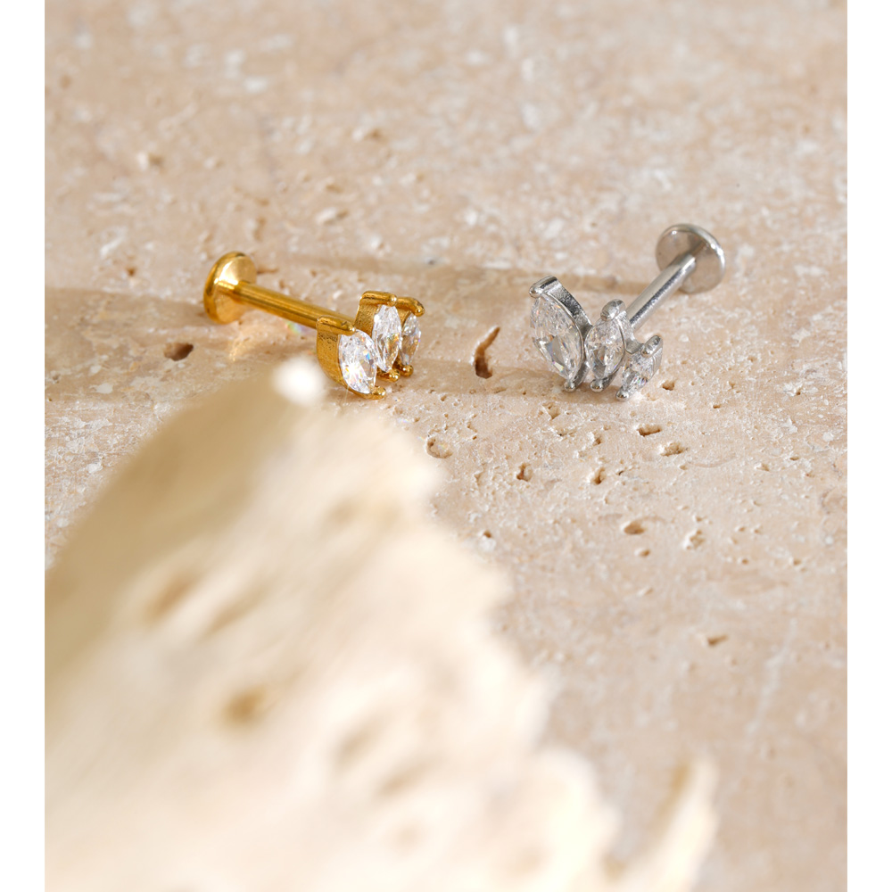 Yhpup 1PC Pendientes de cartíl - Body Jewelry Flat Back reseña y precio