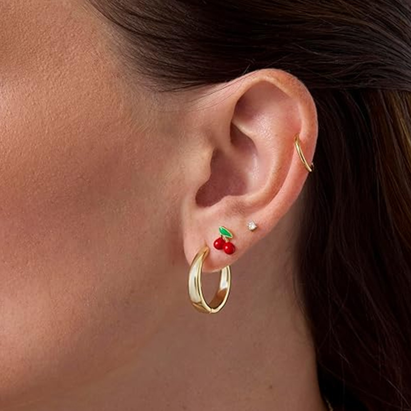 Pendientes de cartílago para m - Body Jewelry Flat Back reseña y precio