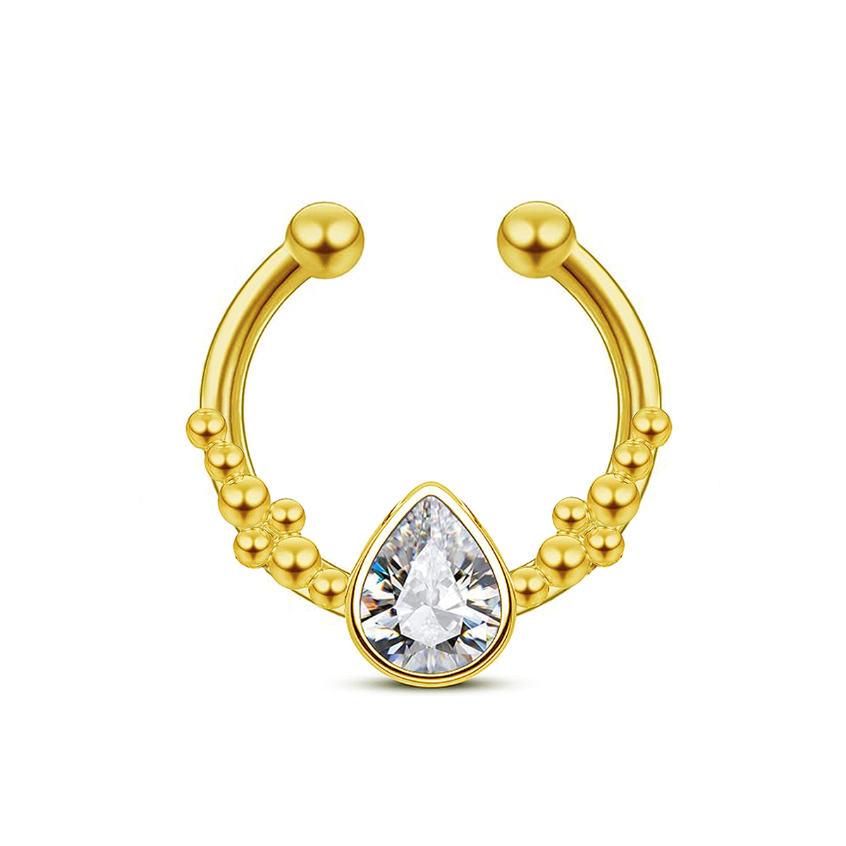 Anillo de nariz falso con form - Body Jewelry Nose reseña y precio