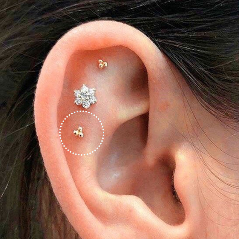 Mini pendientes de acero inoxi - Body Jewelry Flat Back reseña y precio