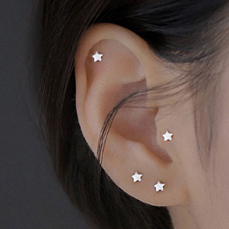 Mini pendientes de acero inoxi - Body Jewelry Flat Back reseña y precio