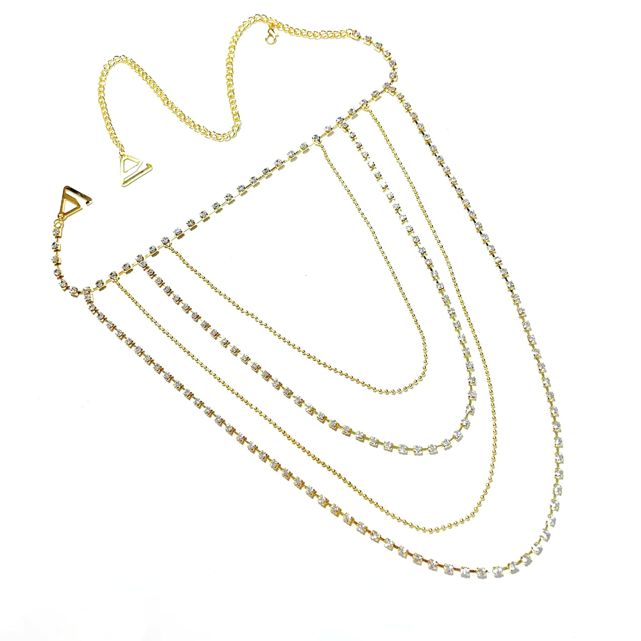 Cadena de hombro multicapa eur - Body Jewelry High End reseña y precio