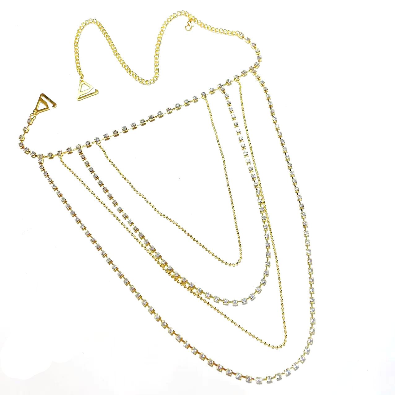 Cadena de hombro multicapa eur - Body Jewelry High End reseña y precio